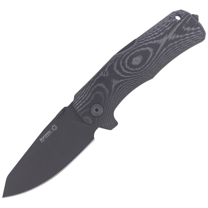 Nóż LionSteel TM1 Micarta Black / Black Blade (TM1 MB)