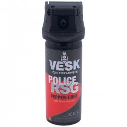 Gaz pieprzowy KKS Vesk Police RSG 2mln SHU 50ml Cone (12050-C V)