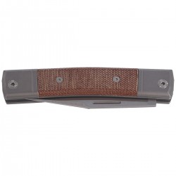 Nóż LionSteel bestMAN Natural Canvas Micarta, Clip Blade (BM1 CVN)