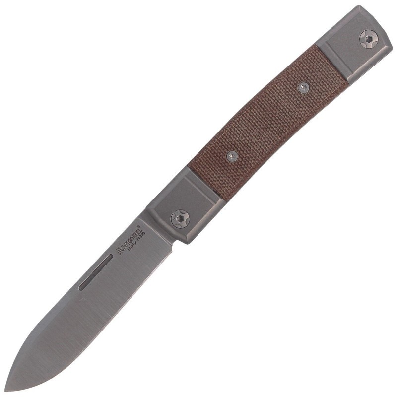 Nóż LionSteel bestMAN Natural Micarta, Drop Blade (BM2 CVN)