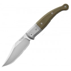 Nóż LionSteel Gitano Green Canvas / Satin Blade (GT01 CVG)