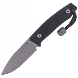 Nóż LionSteel Bushcraft G10 Black / Satin Blade (M1 GBK)