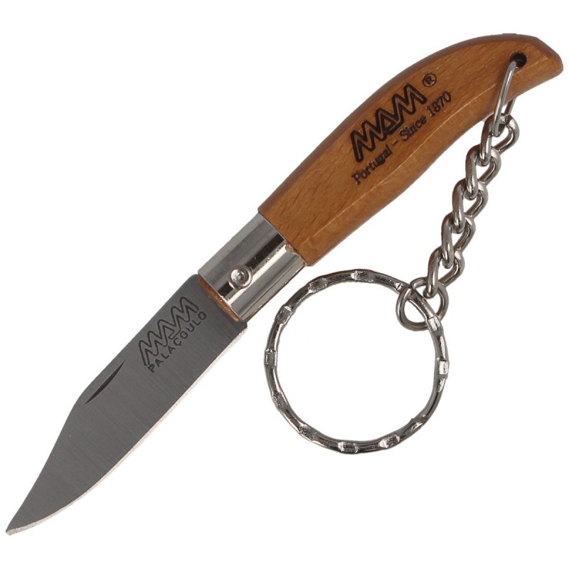 Nóż brelok MAM Iberica Mini, Light Beech Wood 45mm (2000-LW)