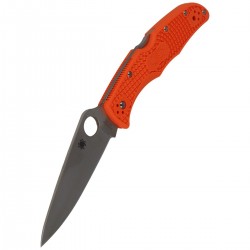 Nóż Spyderco Endura 4 FRN Orange Flat Ground Plain (C10FPOR)