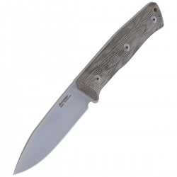 Nóż LionSteel Bushcraft Green Canvas / Satin Blade (B35 CVG)