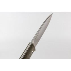 Nóż LionSteel Bushcraft Green Canvas / Satin Blade (B35 CVG)