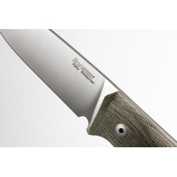 Nóż LionSteel Bushcraft Green Canvas / Satin Blade (B35 CVG)