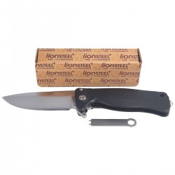 Nóż LionSteel SR22A Aluminum Black / Satin Blade (SR22A BS)