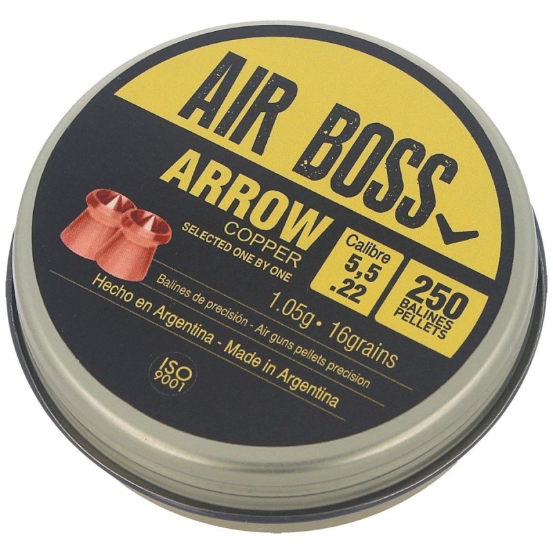 Śrut Apolo Air Boss Arrow Copper 5.50mm, 250szt (E 30100)