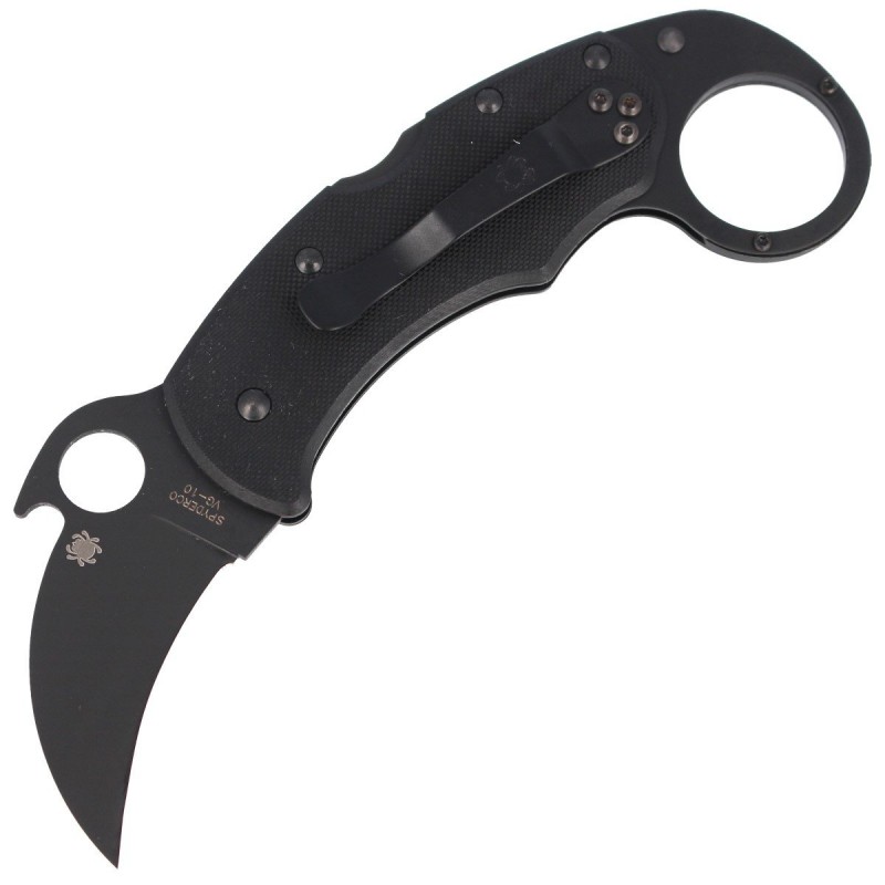 Nóż Spyderco Karahawk G-10 All Black Karambit (C170GBBKP)