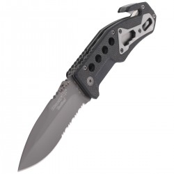 Nóż ratowniczy BlackFox G10 Black Rescue Folder (BF-115)