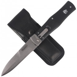 Nóż sprężynowy Mikov Predator Stonewash ABS Black (241-BH-1/STKP)