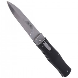 Nóż sprężynowy Mikov Predator Stonewash ABS Black (241-BH-1/STKP)