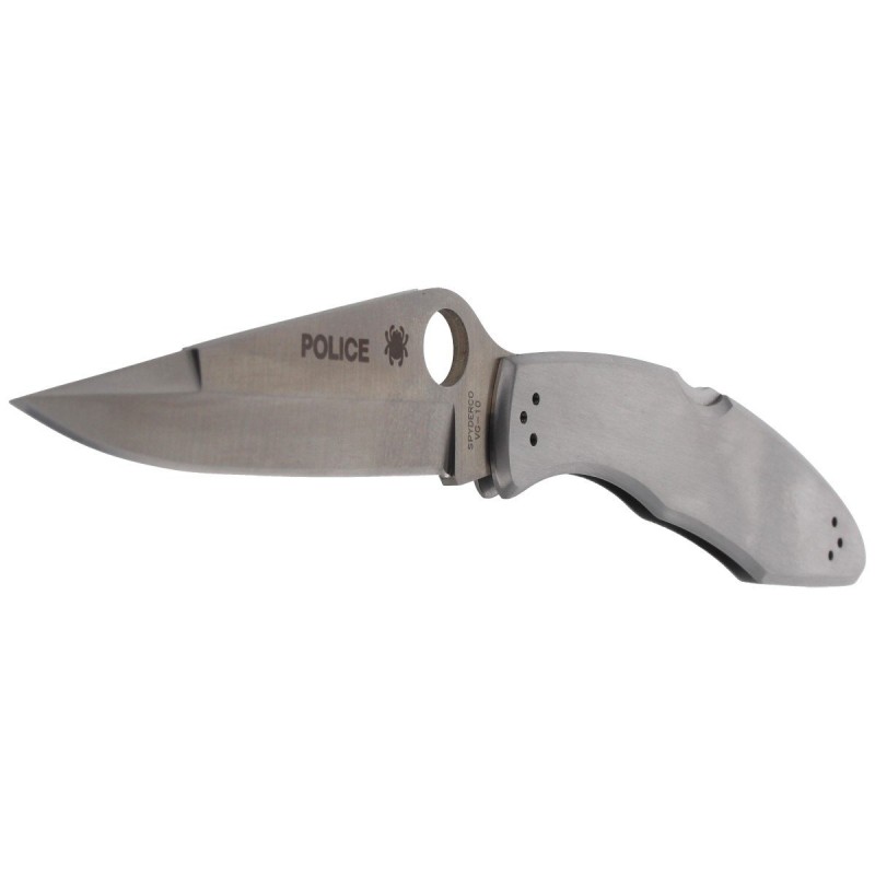 Nóż Spyderco Police Model Stainless Steel Plain (C07P)