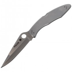 Nóż Spyderco Police Model Stainless Steel Plain (C07P)