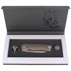 Nóż LionSteel ROK Titanium Bronze, Satin Blade (ROK B)