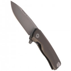 Nóż LionSteel ROK Titanium Bronze, Satin Blade (ROK B)