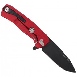 Nóż LionSteel ROK Aluminium Red, Black Blade (ROK A RB)