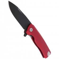 Nóż LionSteel ROK Aluminium Red, Black Blade (ROK A RB)