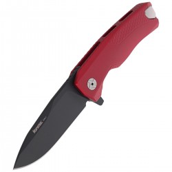 Nóż LionSteel ROK Aluminium Red, Black Blade (ROK A RB)