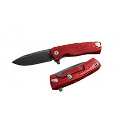 Nóż LionSteel ROK Aluminium Red, Black Blade (ROK A RB)