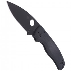 Nóż Spyderco Shaman G-10 Black / Black Blade Plain (C229GPBK)