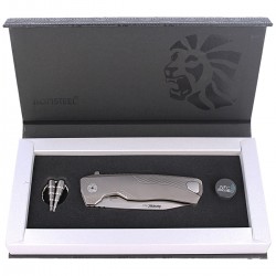 Nóż LionSteel ROK Titanium Grey, Satin Blade (ROK G)