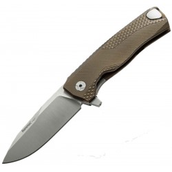 Nóż LionSteel ROK Titanium Bronze, Satin Blade (ROK B)