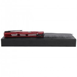 Nóż LionSteel ROK Aluminium Red, Black Blade (ROK A RB)