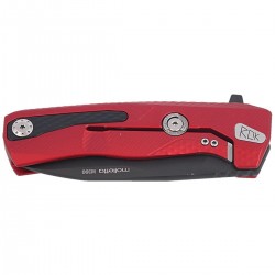 Nóż LionSteel ROK Aluminium Red, Black Blade (ROK A RB)