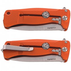 Nóż LionSteel SR22A Aluminum Orange, Satin Blade (SR22A OS)