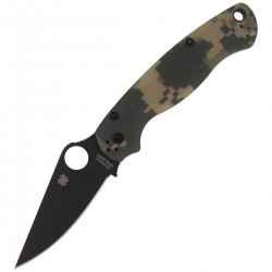 Nóż Spyderco Para Military 2 G-10 Camo, Black Blade (C81GPCMOBK2)