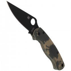 Nóż Spyderco Para Military 2 G-10 Camo, Black Blade (C81GPCMOBK2)