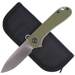 Nóż CIVIVI Elementum Flipper OD Green Micarta, Satin Finish (C907E)