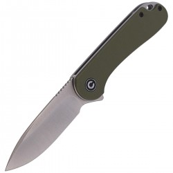 Nóż CIVIVI Elementum Flipper OD Green Micarta, Satin Finish (C907E)