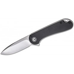 Nóż CIVIVI Elementum Flipper Black G10, Satin Finish (C907A)