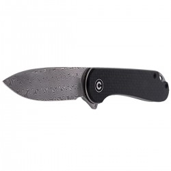 Nóż CIVIVI Elementum Flipper Twill Carbon Fiber / Black G10, Damascus (C907DS)