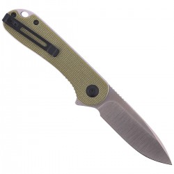 Nóż CIVIVI Elementum Flipper Olive Micarta, Satin Finish (C907S)