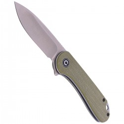 Nóż CIVIVI Elementum Flipper Olive Micarta, Satin Finish (C907S)