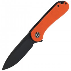 Nóż CIVIVI Elementum Flipper Orange G10, Black Stonewashed (C907Y)