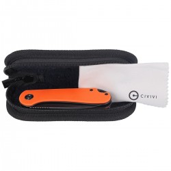 Nóż CIVIVI Elementum Flipper Orange G10, Black Stonewashed (C907Y)