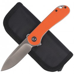 Nóż CIVIVI Elementum Flipper Orange G10, Satin Finish (C907R)