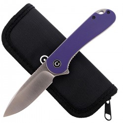 Nóż CIVIVI Elementum Flipper Purple G10, Satin Finish (C907V)