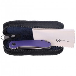 Nóż CIVIVI Elementum Flipper Purple G10, Satin Finish (C907V)