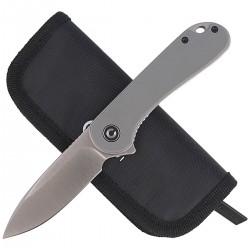 Nóż CIVIVI Elementum Flipper Gray G10, Satin Finish (C907B)