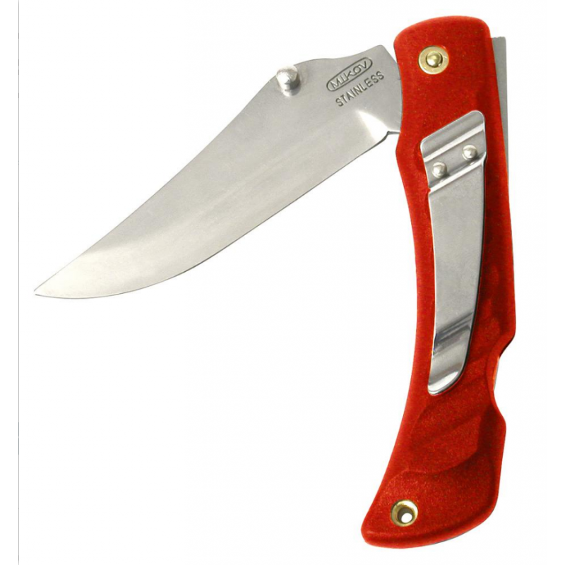 Nóż Mikov Crocodile Clip Point Folder 90mm Klips (243-NH-1/C S RED)