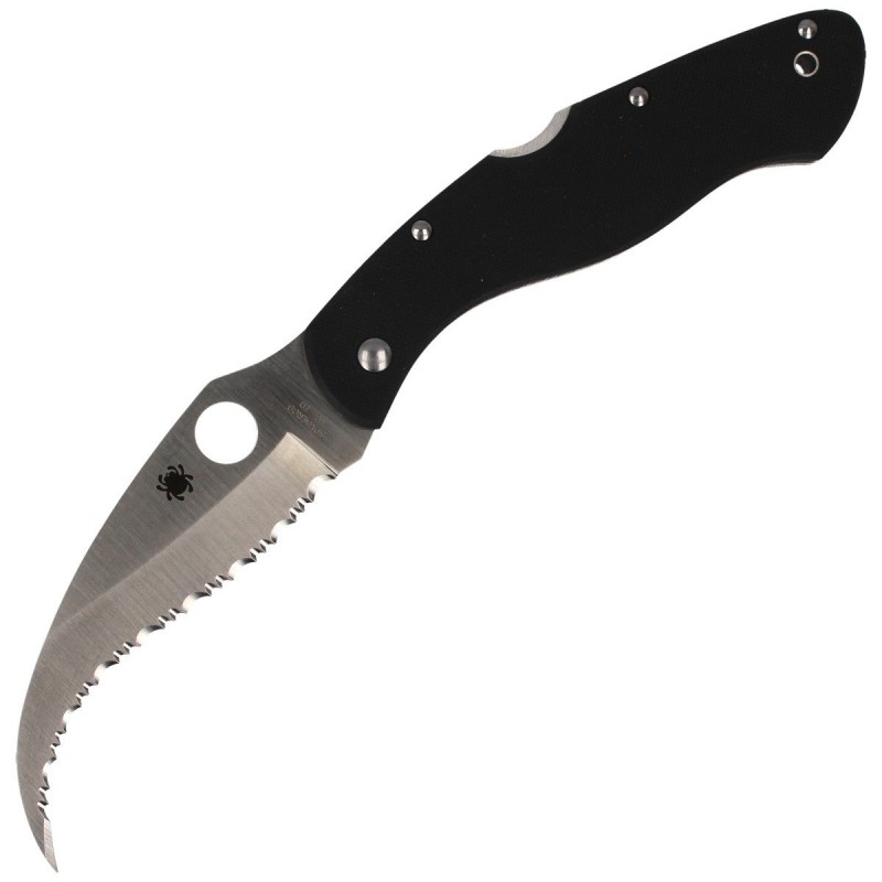 Nóż Spyderco Civilian G-10 Black Spyder (C12GS)