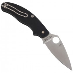 Nóż Spyderco UK Penknife FRN Black Leaf Shape Plain (C94PBK)