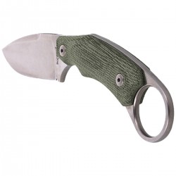 Nóż LionSteel H2 Karambit Canvas Green, Stone Washed Blade (H2 CVG)