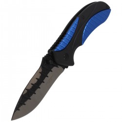 Nóż Herbertz Solingen Hit Blue-Black Drop Point 86mm (588212)